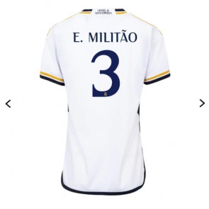Real Madrid Eder Militao #3 Hjemmebanetrøje Dame 2023-24 Kort ærmer